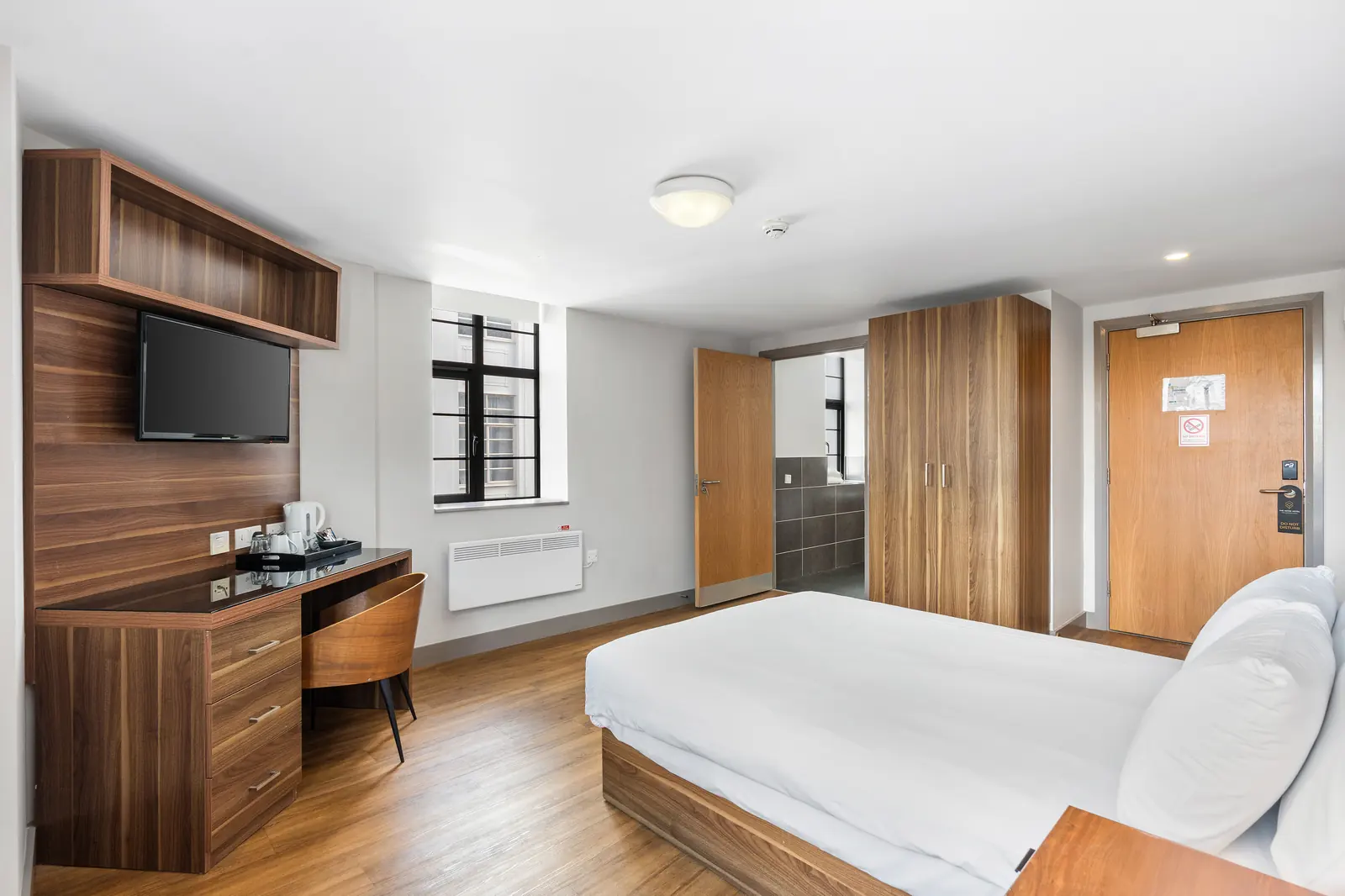 Accessible Standard Double Room with wardrobe and desk