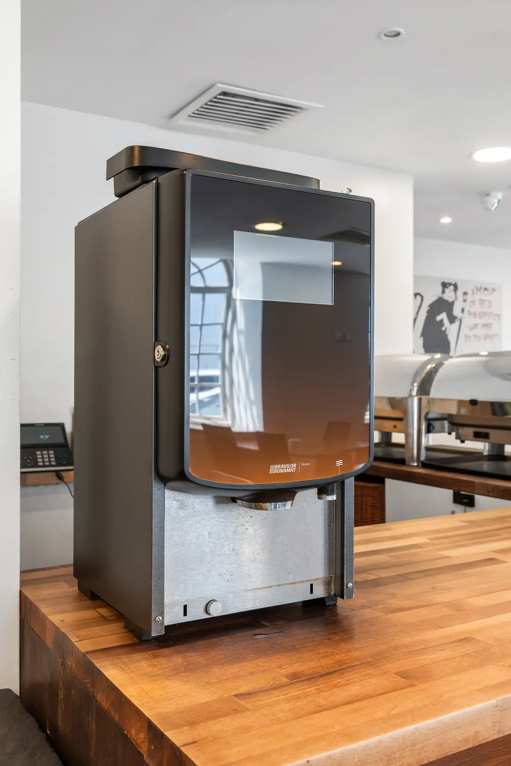Coffee machine in the breakfast room